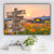 Sunset Over Mountain Color Family Names Premium Canvas