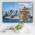 Sydney Skyline with the Opera Color Family Names Premium Canvas