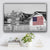 American Flag Barn V4 Family Names Premium Canvas